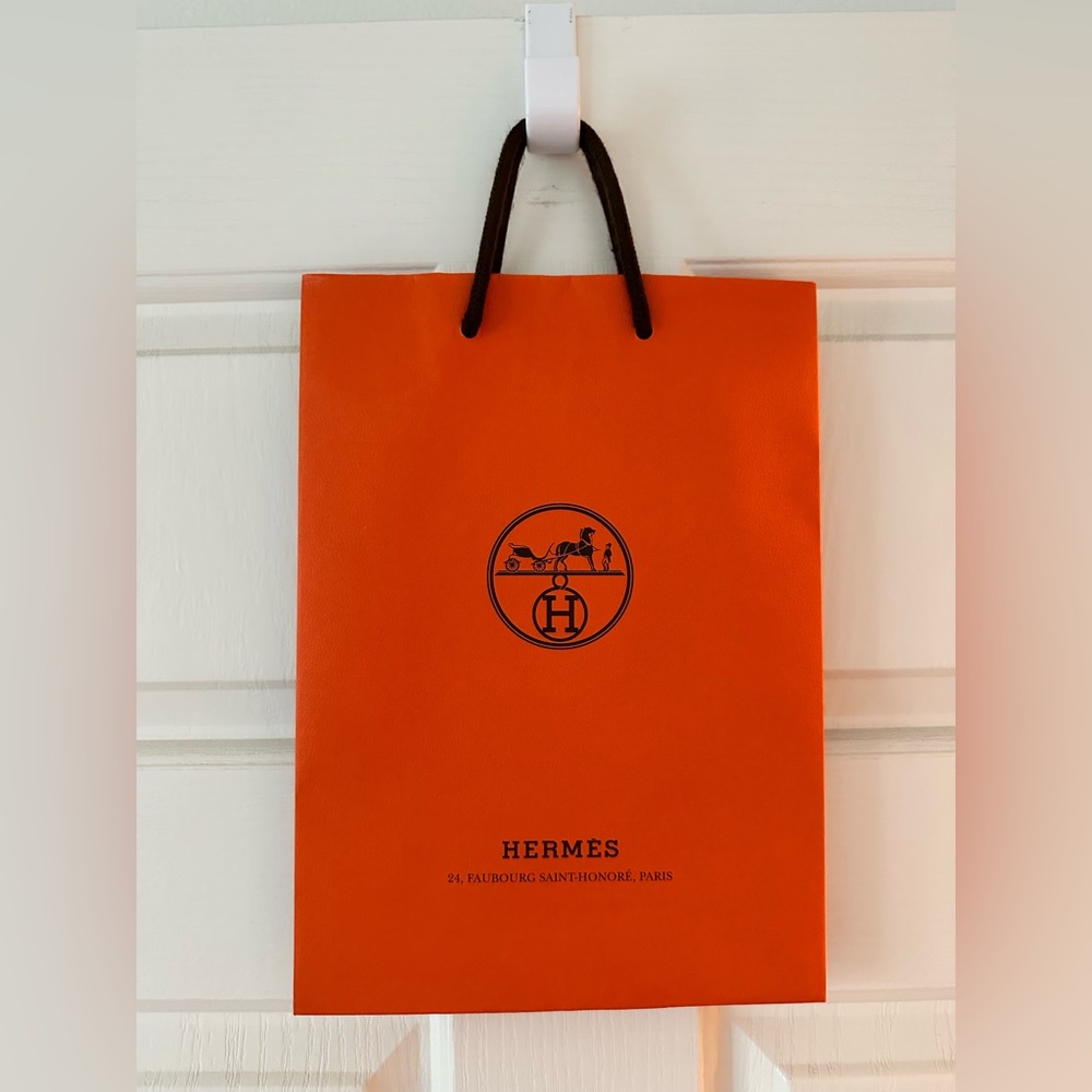Hermes Large Paper Shopping Bag / Gift Bag - 8.5in x 11.5in